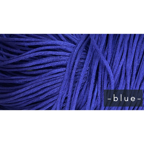 blue 1.5mm Satin Cord (1 meter pre-cut)