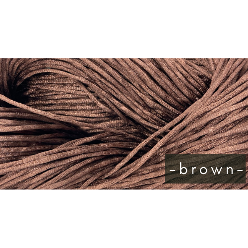 brown 1.5mm Satin Cord (1 meter pre-cut)