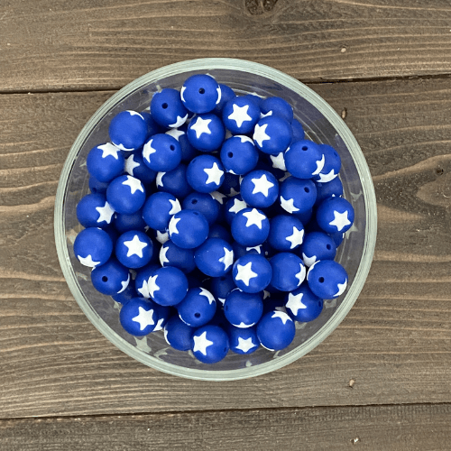 red / blue with stars