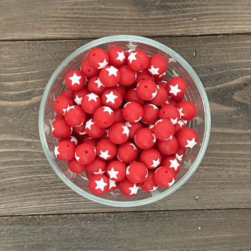 red / blue with stars