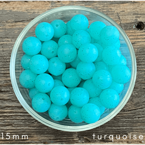 turquoise glitter