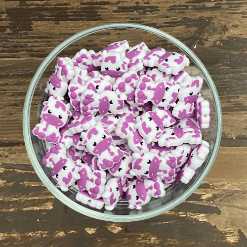 baby cow (white / purple)