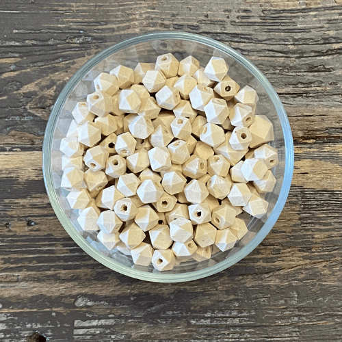 maple wood hexagon beads