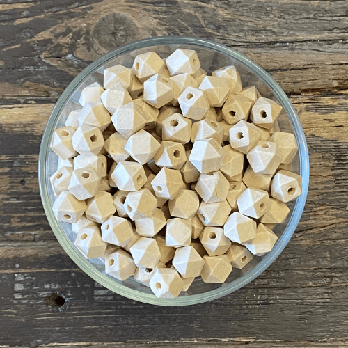 maple wood hexagon beads