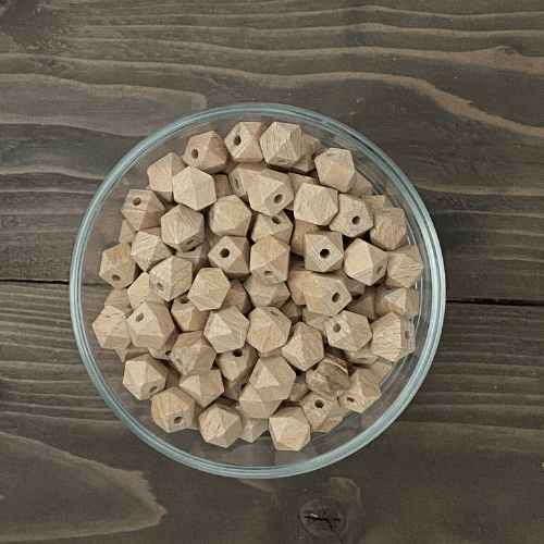 beech wood hexagon beads