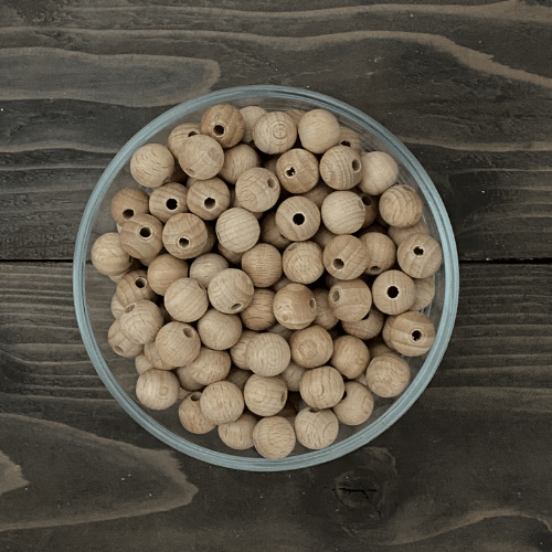 beech wood round beads