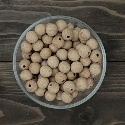 beech wood round beads
