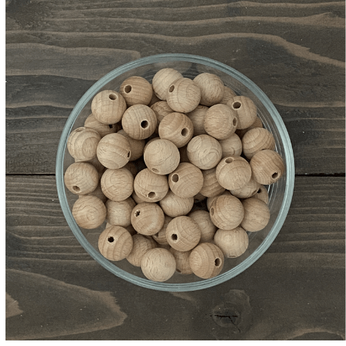 beech wood round beads