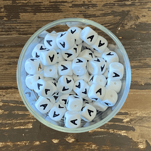 letter beads 12mm X 12mm
