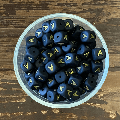 letter beads 12mm X 12mm