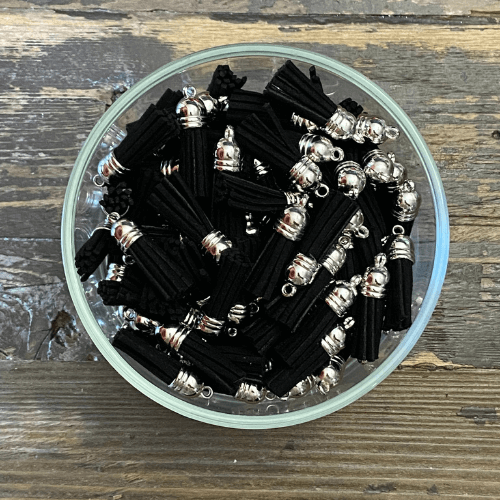 Faux leather tassel 1nch