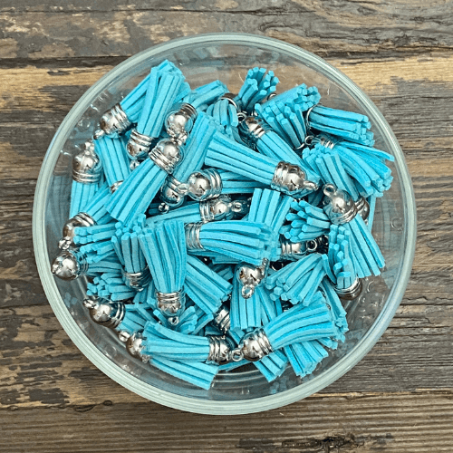 Faux leather tassel 1nch
