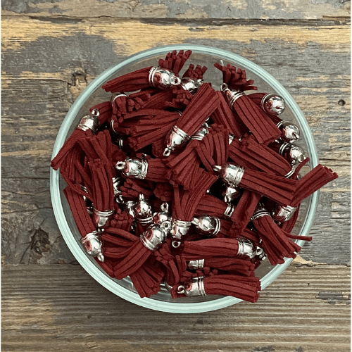 Faux leather tassel 1nch
