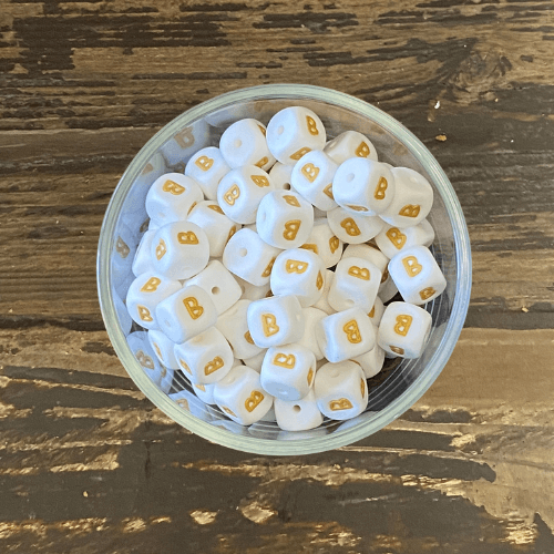 letter beads 12mm X 12mm