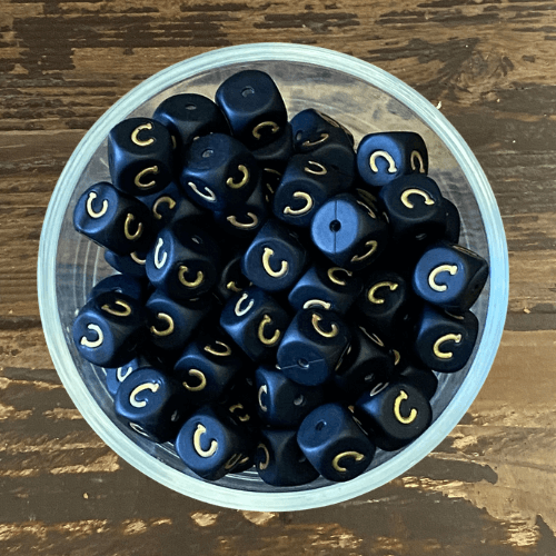 letter beads 12mm X 12mm
