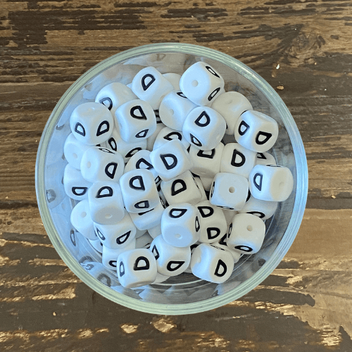 letter beads 12mm X 12mm