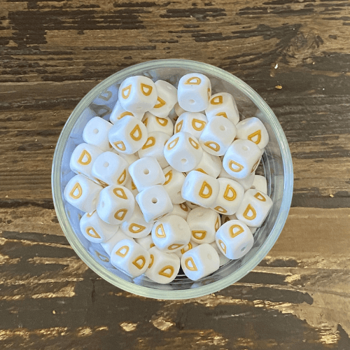 letter beads 12mm X 12mm