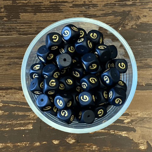letter beads 12mm X 12mm