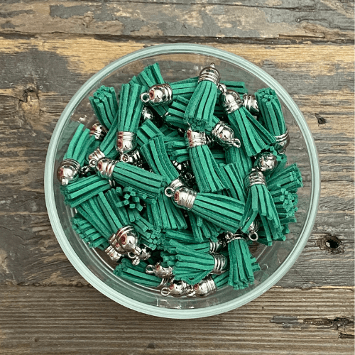 Faux leather tassel 1nch