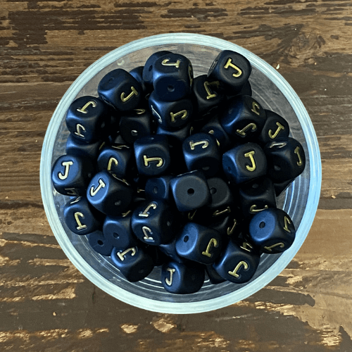 letter beads 12mm X 12mm