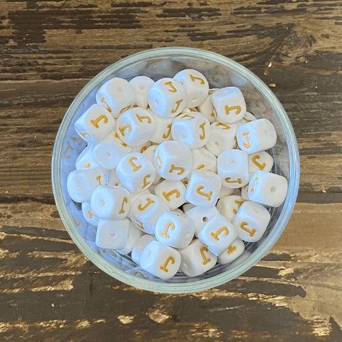 letter beads 12mm X 12mm