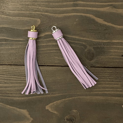 large faux leather tassel