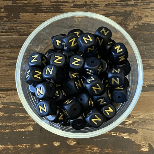 letter beads 12mm X 12mm