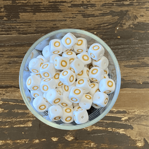 letter beads 12mm X 12mm