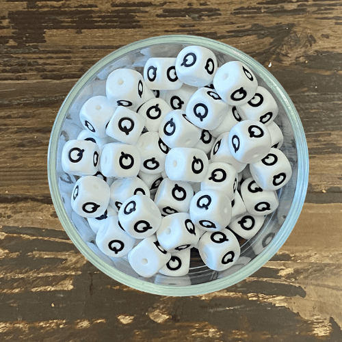 letter beads 12mm X 12mm