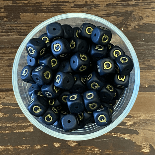 letter beads 12mm X 12mm