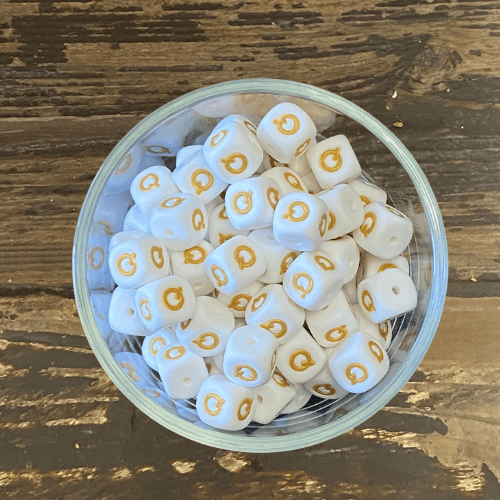 letter beads 12mm X 12mm
