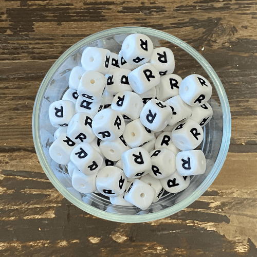 letter beads 12mm X 12mm