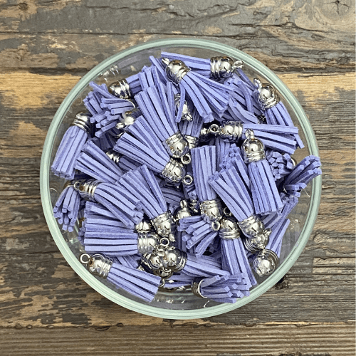 Faux leather tassel 1nch
