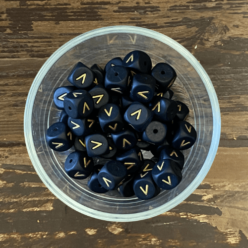 letter beads 12mm X 12mm
