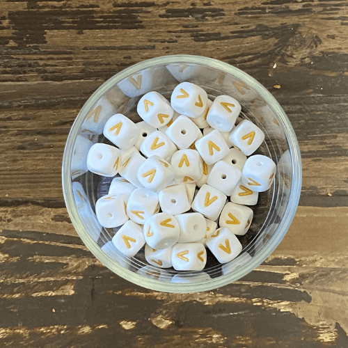 letter beads 12mm X 12mm