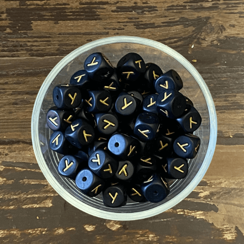 letter beads 12mm X 12mm