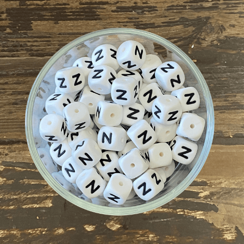 letter beads 12mm X 12mm