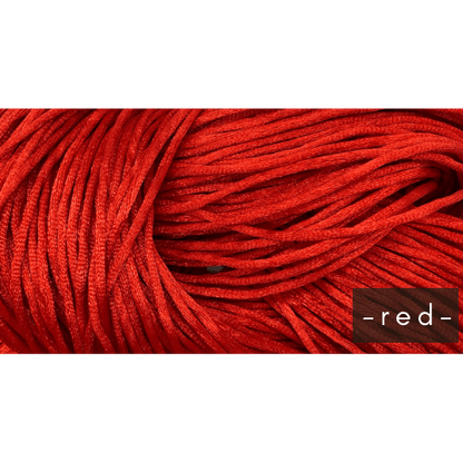 Red 1.5mm Satin Cord (1 meter pre-cut)