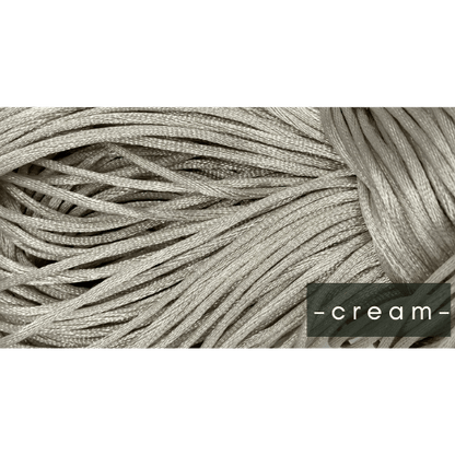 cream 1.5mm Satin Cord (1 meter pre-cut)